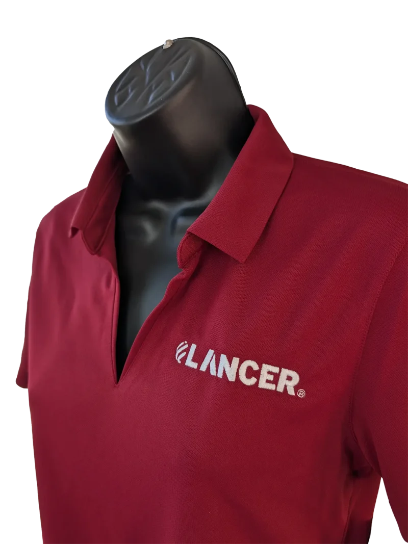 Women's Red Nike Polo_Left Chest Red Nike Women's Polo